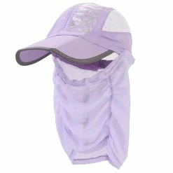 Unbranded Women's For Sun Visor Detachable Flap Hats Foldable Baseball Cap Wide Brimmed