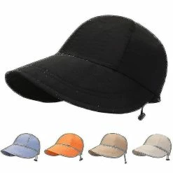 Ceisv Uv Protection Sun Hat Foldable Duck Tongue Hat Plus Long Brim Sun Protection Baseball Cap