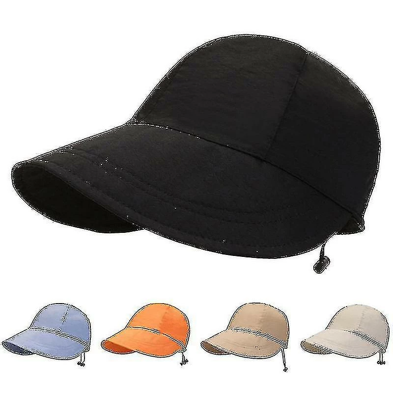 Ceisv Uv Protection Sun Hat Foldable Duck Tongue Hat Plus Long Brim Sun Protection Baseball Cap