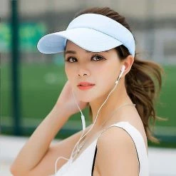 Unbranded Fashion Men Women's Sun Hat Girls Hat Beach Sunhat Sport Headband Classic Adjustable Sun Sports Visor Baseball Cap