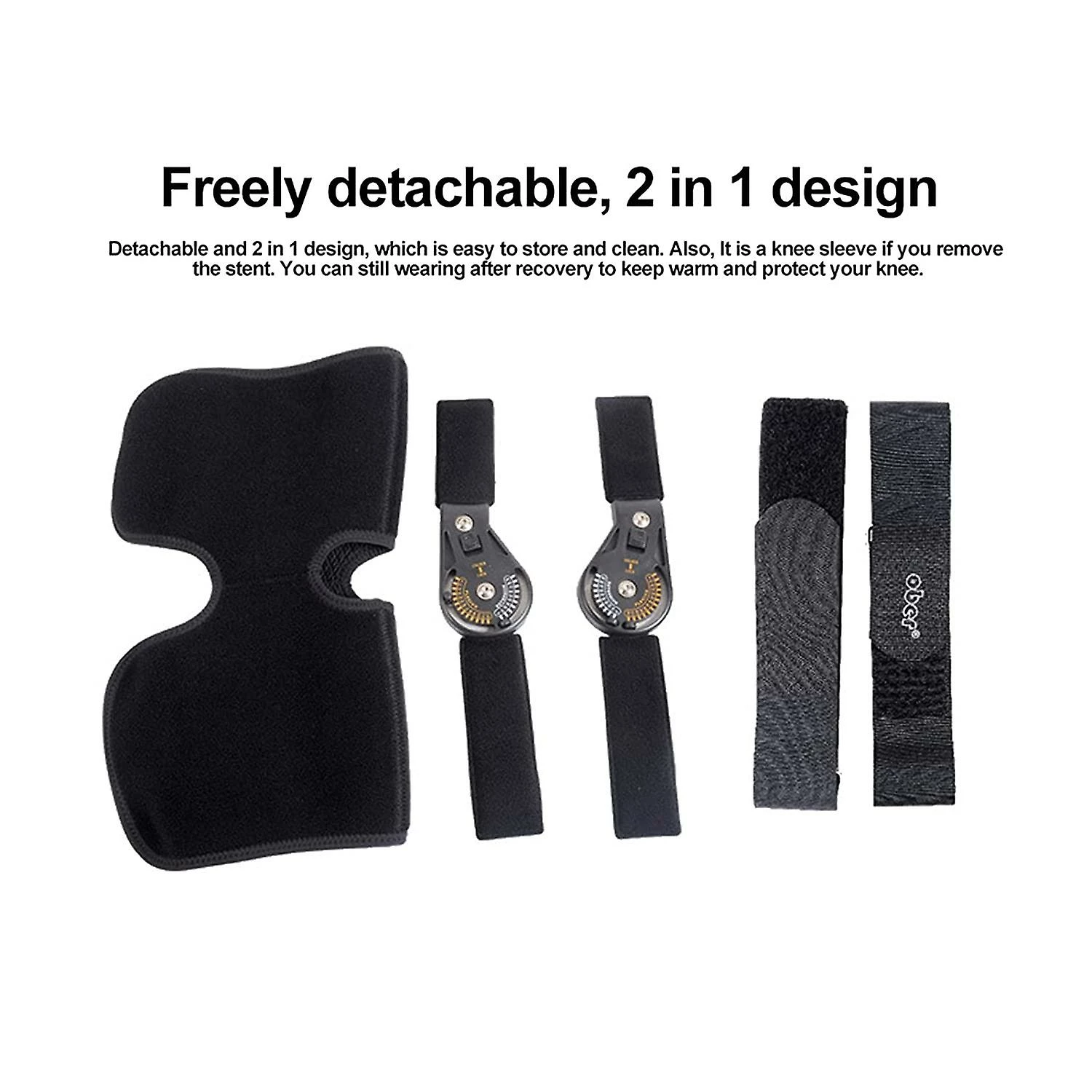 Unbranded Knee Brace, Knee Splint, Adjustable Joint Fixation Knee Brace With Joint Stabilization Fracture Ankle Brace For Orthopedic Ligament Injury, Safety Pro - Image 2