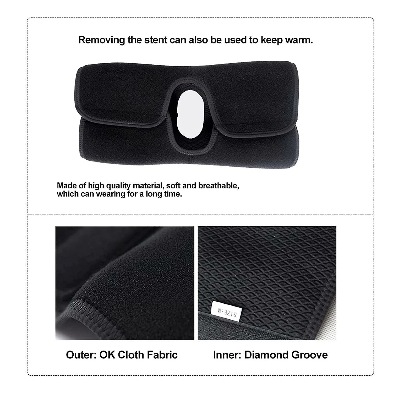 Unbranded Knee Brace, Knee Splint, Adjustable Joint Fixation Knee Brace With Joint Stabilization Fracture Ankle Brace For Orthopedic Ligament Injury, Safety Pro - Image 3