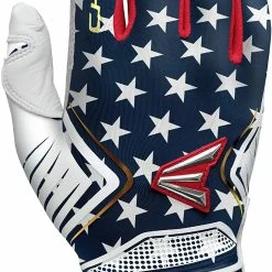 New Easton Ghost Fastpitch Softball Batting Glove Series Women's Large Rd/Wh/Bl