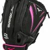 New Mizuno Power Close GPP 1155F1 11.5" Finch Softball Glove Blk/Pink RHT Youth