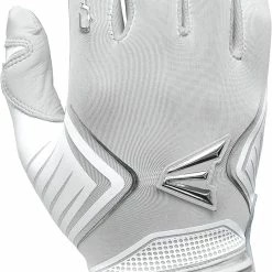 New Easton Ghost Fastpitch Softball Batting Gloves Adult Medium White/Gray