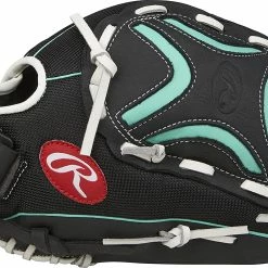New Rawlings Champion Lite Youth Fatchpitch Softball Glove Series 12.5In RHT Blk/Gr