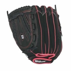 New Other Wilson Flash A04LF1612 12" Fastpitch Softball LHT Black/Pnk Glove