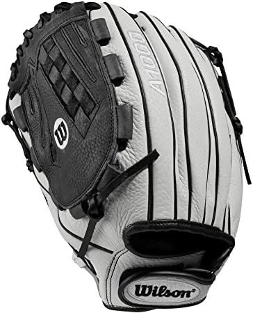 New Wilson A1000 Fastpitch Glove Series 12.5" Softball Glove White/Black LHT