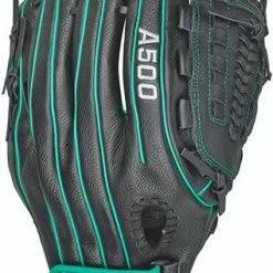 New Other Wilson A500 Siren FP 11.5 Ball Glove LHT Black/Teal Fastpitch Softball