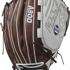 New Wilson Aura Fastpitch Softball Glove Series RHT 12.5 Inch Gray/Brown