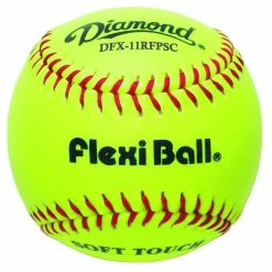 Diamond Sports New Diamond DFX-11RFPSC 11-Inch FlexiBall Practice Softball (1) Dozen Yllw/Red
