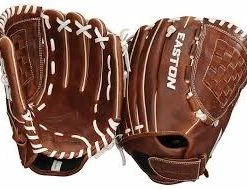 New Easton ECGFP1200 12" Fastpitch Softball Glove Brown RHT Adult Right Hand