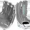 New Easton Fundamental Series 13" FMFP13 Fastpitch Softball Glove RHT Gry/Wht