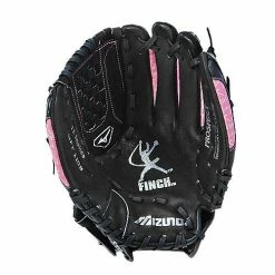 New Mizuno Youth GPP1108 Prospect Fast Pitch Softball Mitt 11.5" Finch Blk/Pink