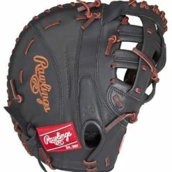 New Rawlings Gamer Softball Glove Series 12.5 Inch RHT Black/Brown