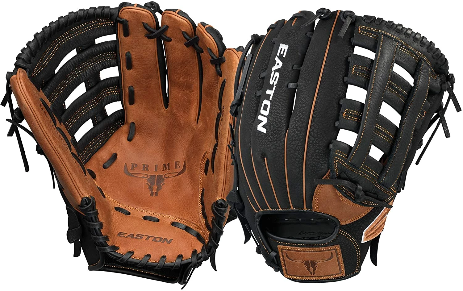New Easton Prime Series 14 Inch PSP14 Slowpitch Softball Glove RHT Black/Brown