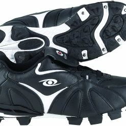 New ACACIA RBI-Low Baseball/Softball Shoes, Black/White, Size1.5
