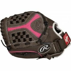 New Rawlings Storm ST110FP 10.5" Fastpitch Softball Glove Grey/Pink RHT