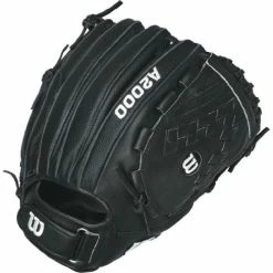 New Wilson A2000 V125 Superskin 12.5" Fastpitch Softball Glove Black LHT LEFTY