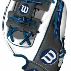 New Wilson A2000 Superskin 11.25" Fastpitch Softball Glove Blue/White RHT