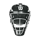 New Wilson Pro Stock Catcher's Helmet With Mask, Black/Silver, Lg/X-Lg Baseball/Softball 7"